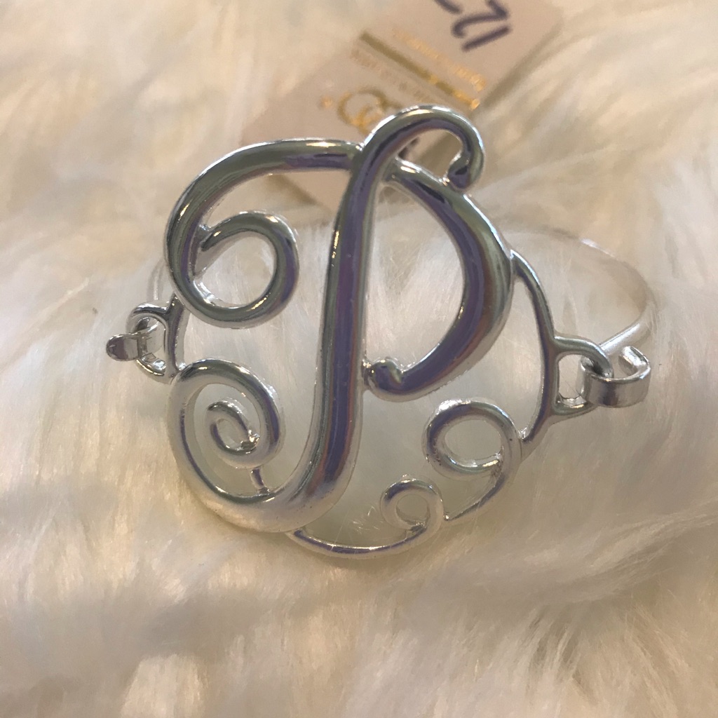 “P” Initial Bracelet
